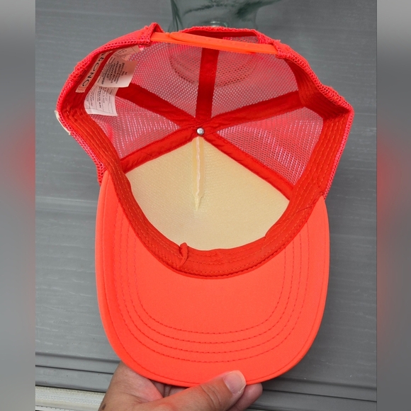 Billabong Snapback Boho Trucker Hat Pink/Orange Adult One Size Unisex Hamsa Hand - Picture 7 of 9